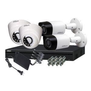 Dahua CCTV 4 Camera Set Full Package Kit with DVR