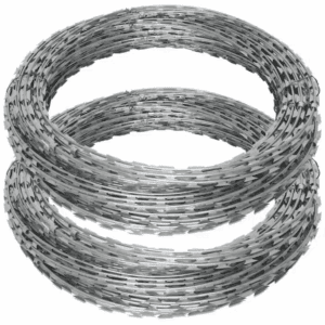 Stainless electric fence razor wire