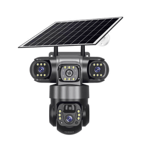 Triple Lens Solar Camera Wifi Enabled