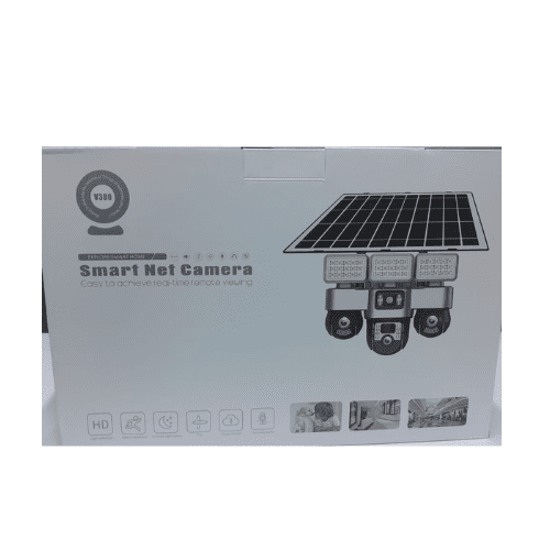 Triple Lens Solar Camera with Floodlight