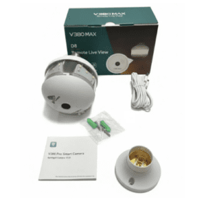 V380 Max D8 Hidden WiFi Bulb Camera